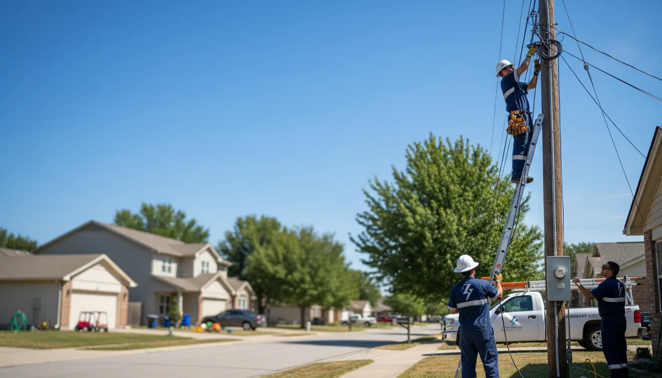 Residential electrician providing installation services in Newhall, WV